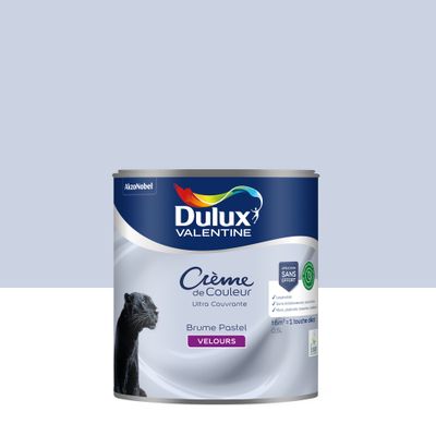 Peinture crème de couleur Brume Pastel velours 0,5L - DULUX VALENTINE