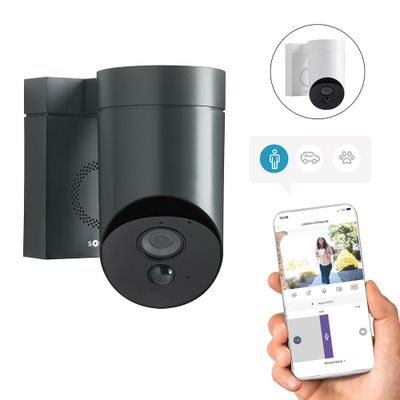 Caméra de surveillance extérieure avec détection intelligente OUTDOOR 2 gris - SOMFY