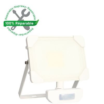 Projecteur extérieur LED détecteur de mouvements Kreon R blanc IP65 2700 lumens blanc neutre - ARLUX