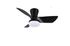 Ventilateur de plafond avec lumière LED + télécommande Noir Ø76cm - Randers REALITY