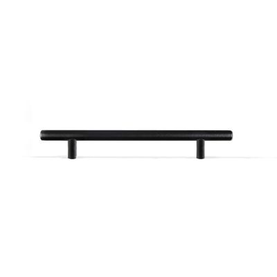 Poignée de meuble cylindrique inox noir mat entraxe 128 mm REI