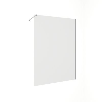Paroi de douche à l'italienne 140x200 cm profilé chrome verre transparent 8 mm Signature - OCEA