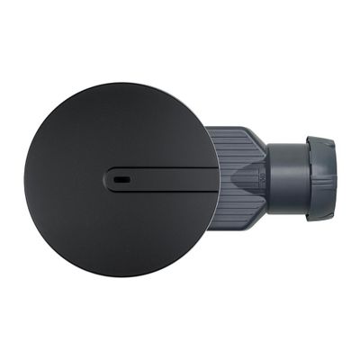 Bonde de douche dome ABS Noire diamètre 90 mm Slim+ WIRQUIN