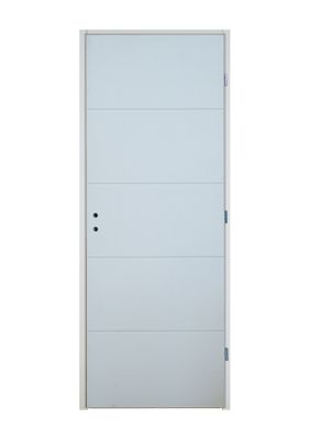 Bloc-porte postformé QUADRIZ H.204 X l.73 cm prépeint poussant gauche - SMIS