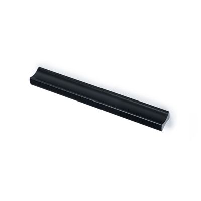 Poignée de meuble carré plat noir mat entraxe 96 mm par 4 REI