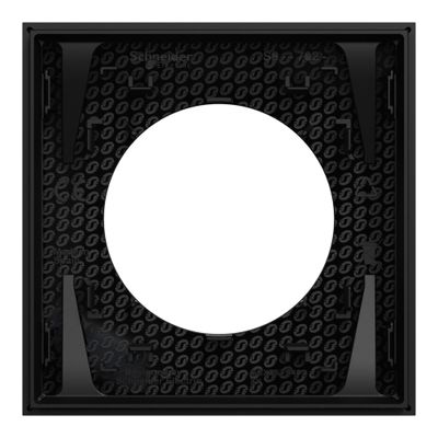 Plaques de finition 1 poste Odace 2025 noir par 20 - SCHNEIDER ELECTRIC