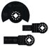 Set d'accessoires 3 pièces bois et métal pour outils multifonctions Promoline BOSCH