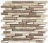 Mosaïque mural intérieur effet tissu/verre marron TOM 30 x 30 cm vendu à l'unité SAS MAT INTER