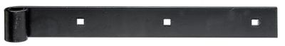 Penture droite longueur 300 mm diamètre 14 mm 35 x 5 mm noire
