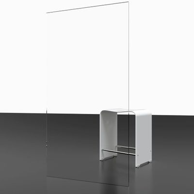 Paroi de douche latérale fixe pour porte pivotante 80x193 cm profilé or verre transparent 5 mm NewStyle - SCHULTE