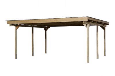 Carport double -  616 - 500 x 300 cm Livraison gratuite domicile WEKA