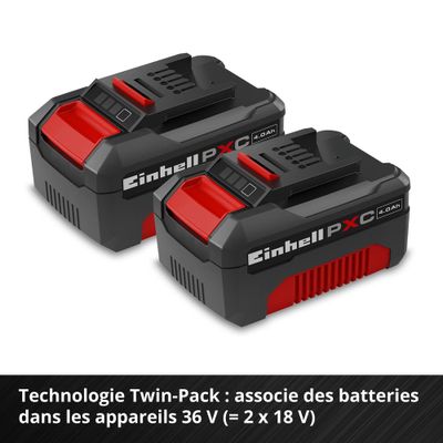 Batterie 18 V 4,0 Ah avec chargeur Power X-Change Starter Kit EINHELL