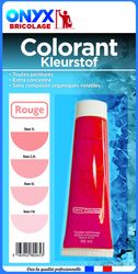 Colorant universel pour peinture rouge 60 ml ONYX, 507993, Peinture et  droguerie