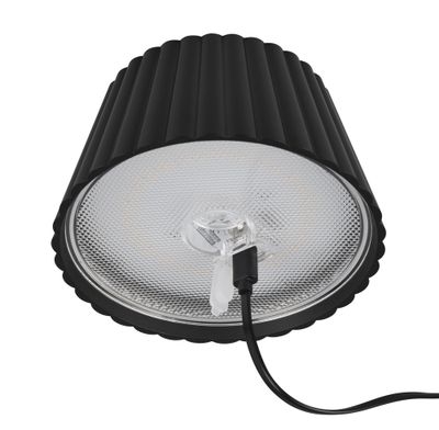 Lampe à poser extérieur rechargeable LED Suarez noir IP44 200 lumens blanc chaud - REALITY
