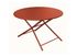 Table de jardin pliante GUERIDON aluminium terra ø 120 cm, Livraison à domicile incluse - PROLOISIRS