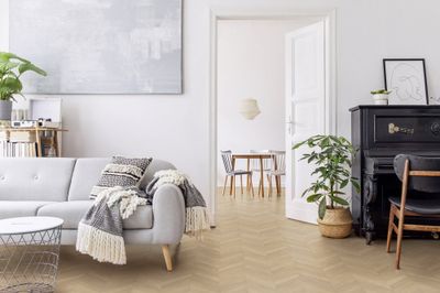 Sol PVC décor bois beige azay cream PRIMETEX rouleau de 4m vendu au m² GERFLOR
