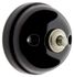 Bouton poussoir en saillie rétro porcelaine noire - Garby FONTINI