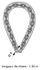 Chaine antivol acier 1,2 m diamètre 8 mm THIRARD