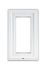 Fenêtre PVC blanc 1 vantail tirant droit H.75 x l. 40 cm CLOSY