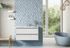 Caisson de salle de bains Thana 2 tiroirs L100 x H55 x P45 cm panneau de particules blanc