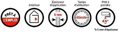 Enduit de lissage en pâte type L 7KG PRESTONETT