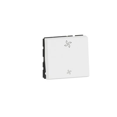 Interrupteur VMC 2 modules finition blanche Mosaic LEGRAND