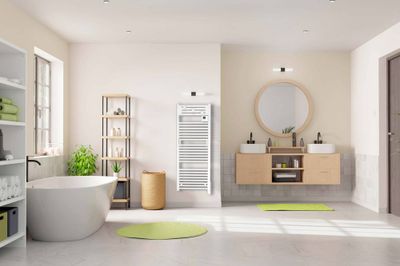 Sèche-serviettes à inertie fluide connecté ACTIBAIN 500W blanc - NOIROT