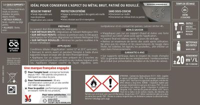 Vernis métaux Climats extrêmes® incolore mat 0,5 L - V33