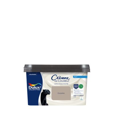 Peinture crème de couleur Gazelle mat 2,25L - DULUX VALENTINE
