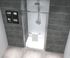 Porte de douche pivotante 100x195 cm profilé chrome verre transparent 6 mm Serenity - OCEA