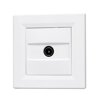 Prise antenne TV murale blanc - Asfora SCHNEIDER ELECTRIC