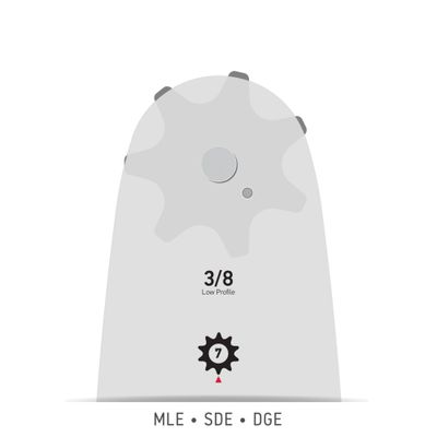 Guide de tronçonneuse 35 cm 3/8" 0,050" 52 maillons OREGON