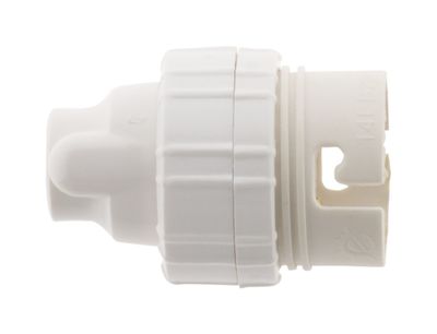 Douille électrique B22 plastique blanc - ZENITECH