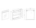 Armoire de toilette lumineuse LED 60 x 50 cm Giulia MP GLASS