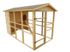 Poulailler en bois non-teinté avec toit bitumé XXXL 5,18 m², Livraison à domicile incluse - HABRITA