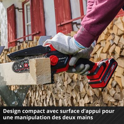 Elagueur à main à batterie 18 V guide 15 cm GE-PS Li BL EINHELL