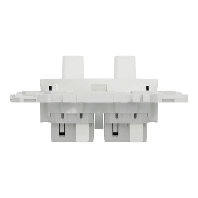 Double interrupteur va-et-vient ou poussoir à levier Odace 2025 blanc - SCHNEIDER ELECTRIC