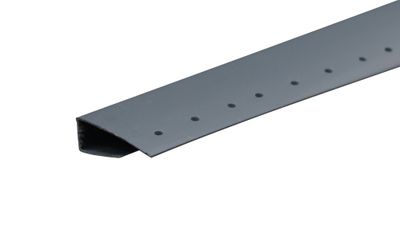 Lot 10 profilés départ bordure U PVC gris anthracite 109 - longueur 4000 mm - DECEUNINCK