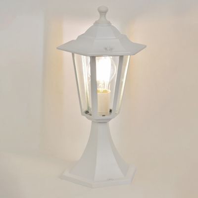 Borne extérieur E27 36cm Valence blanc IP44 60W - COREP