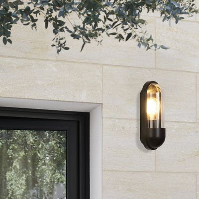 Applique extérieur E27 Söder noir IP54 15W - COREP