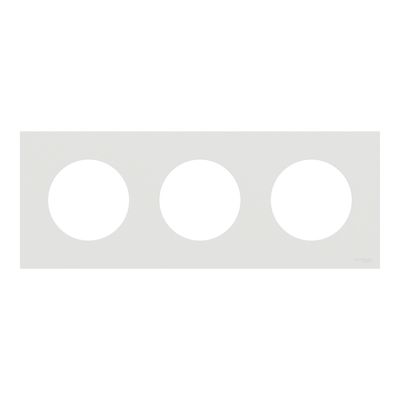 Plaque de finition 3 postes Odace 2025 blanc craie - SCHNEIDER ELECTRIC