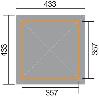 Tonnelle -  651 - 360 x 120 cm - bardeaux de toit inclus Livraison gratuite domicile - WEKA