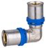 Coude à sertir pour tube multicouche Ø 16 mm - QUICK PLOMBERIE