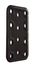Patte rectangle d'assemblage noir mat 80 x 50 mm CIME