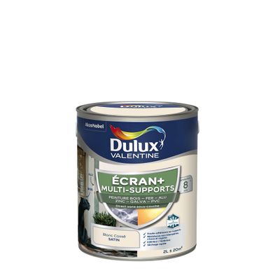 Peinture Ecran+ Multi-supports Satin Blanc Cassé 2 L - DULUX VALENTINE