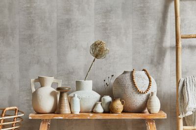 Lame lambris PVC Evolution 3000 béton clair - 8 x 375 x 2600 mm - GROSFILLEX