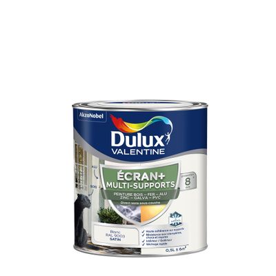 Peinture Ecran+ Multi-supports Satin Blanc 0,5 L - DULUX VALENTINE