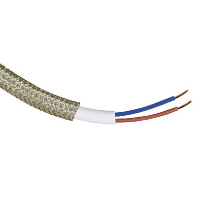 Câble électrique tissu doré 3m - TIBELEC
