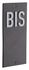 Plaque signalétique lettre Bis à visser 56 x 130 mm noir THIRARD