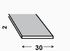 Profilé plat aluminium brut 30 x 2 mm 1 m CQFD